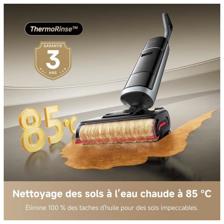 DREAME H15 Pro Heat Aspirateur Laveur - Nettoyage des sols a 85 °C - Bras robotisé IA GapFree - Capteur RVB intelligent - 22 k DREAME H15 Pro Heat Aspirateur Laveur - Nettoyage des sols a 85 °C - Bras robotisé IA GapFree - Capteur RVB intelligent - 22 k