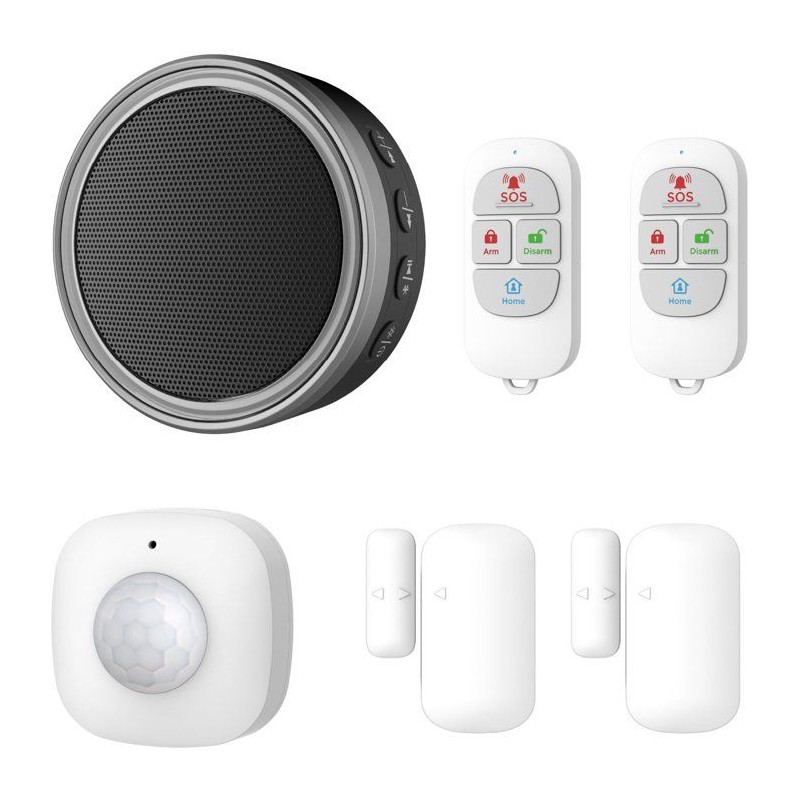 Kit Alarme -KYF - 868Mhz - Wifi sirene intégré 90dB - 2 Flashs lumin