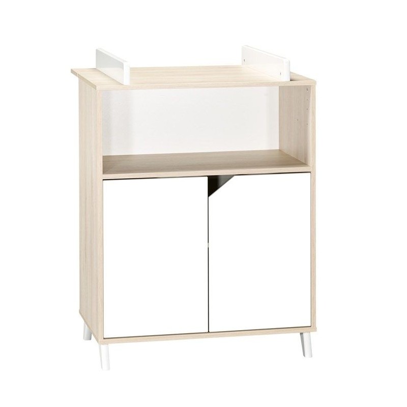 Commode a langer - Babyprice - Scandi naturel - 2 portes - 1 niche - E Commode a langer - Babyprice - Scandi naturel - 2 portes - 1 niche - E