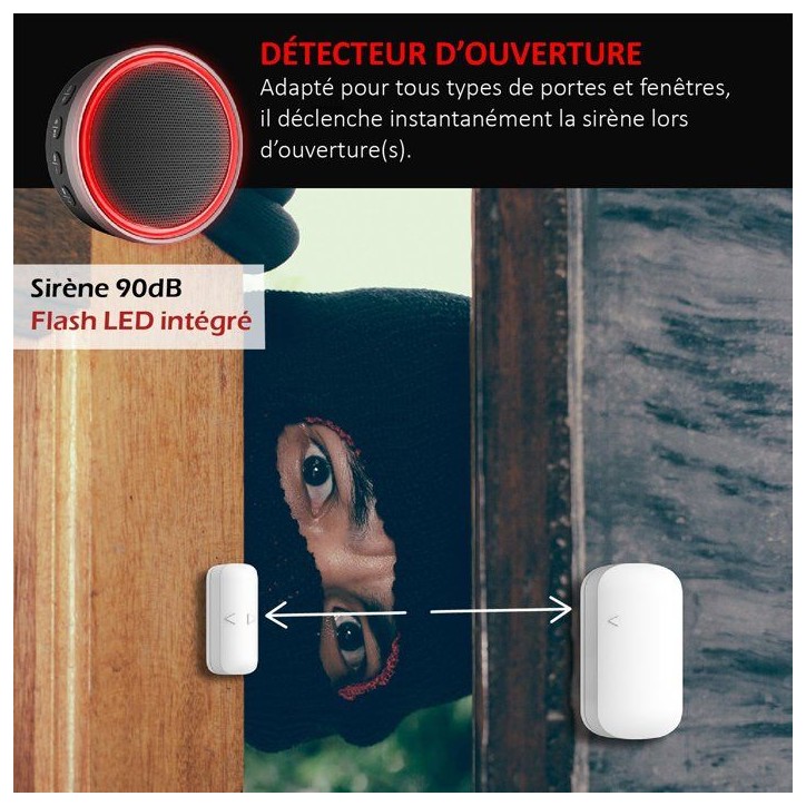 Détecteur d'ouverture supplémentaires - KYF - ALARM-009 Détecteur d'ouverture supplémentaires - KYF - ALARM-009