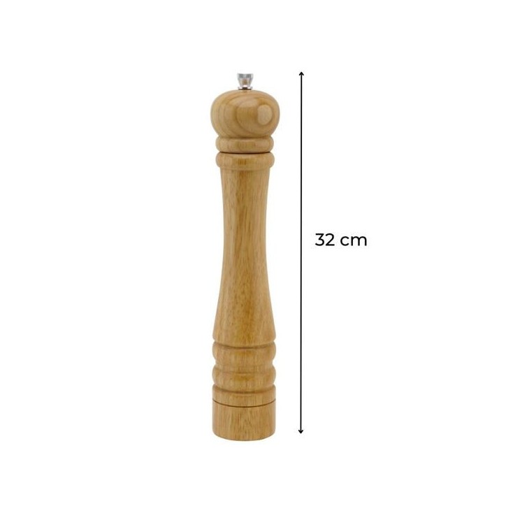 Ensemble de 2 Moulins a poivre manuel - FACKELMANN PROFESIONAL - Couleur bois - 32 cm Ensemble de 2 Moulins a poivre manuel - FACKELMANN PROFESIONAL - Couleur bois - 32 cm