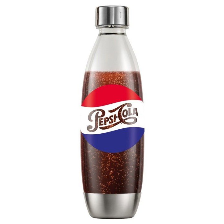 Bouteille gazeuse SODASTREAM - Fuse Pepsi Metal Edition Limitée - 1 L - Compatible lave-vaisselle - Sans BPA - Design collector