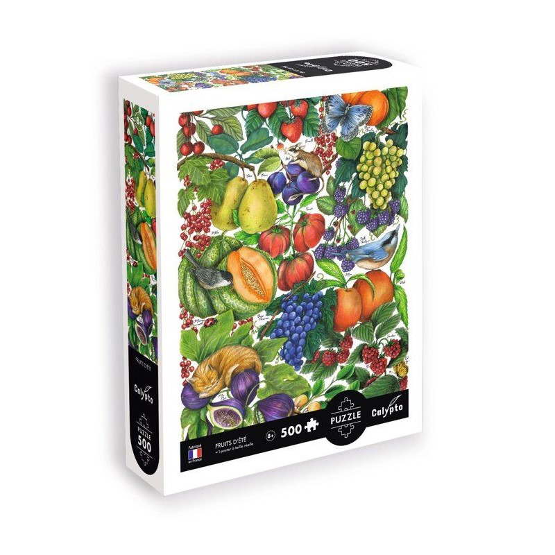Puzzle - SENTOSPHERE - Calypto - 500 pieces - Les fruits d'été - Tou