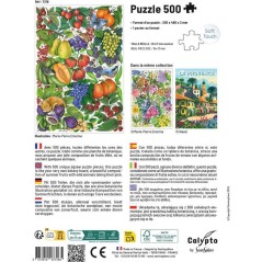 Puzzle - SENTOSPHERE - Calypto - 500 pieces - Les fruits d'été - Tou