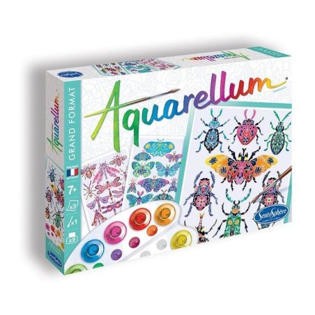 Peinture aquerelle - SENTOSPHERE - Aquarellum - Insectarium - 9 couleu