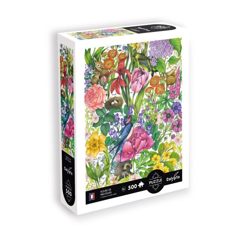 Puzzle - SENTOSPHERE - Calypto - 500 pieces - Les fleurs du Printemps