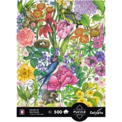 Puzzle - SENTOSPHERE - Calypto - 500 pieces - Les fleurs du Printemps