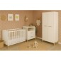 Lit bébé - 120 x 60 cm - Babyprice Joy Naturel - Blanc - Sur pieds en bois naturel Lit bébé - 120 x 60 cm - Babyprice Joy Naturel - Blanc - Sur pieds en bois naturel