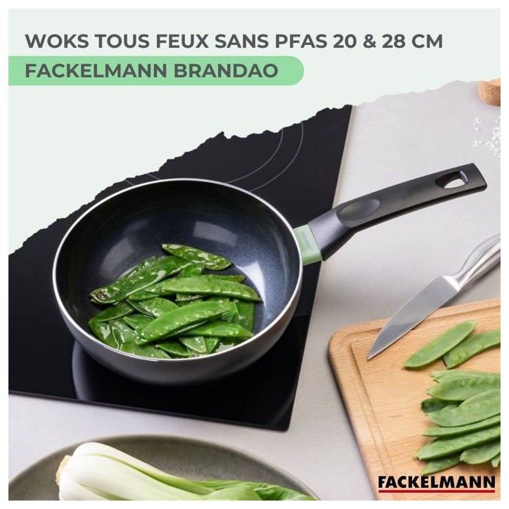 Ensemble de 2 woks - FACKELMANN - Brandao - 20 et 28 cm
