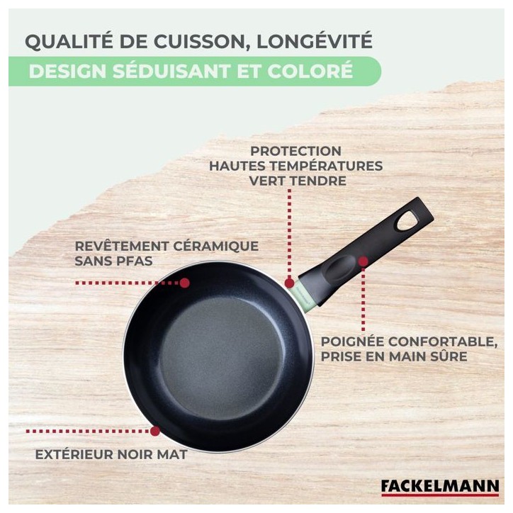 Ensemble de 2 woks - FACKELMANN - Brandao - 20 et 28 cm