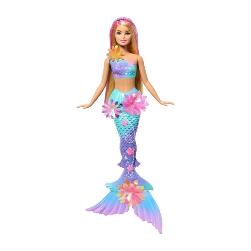 Poupée Sirene - Barbie - Flower Magic - Fleurs Éclorent - Jouable da