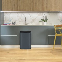 Poubelle de cuisine 60L PORTLAND – Ouverture push par pression – A