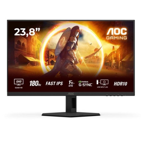 Ecran PC Gamer - AOC - 23,8'' - QHD - 180Hz - Dalle Fast IPS - 0,5ms -