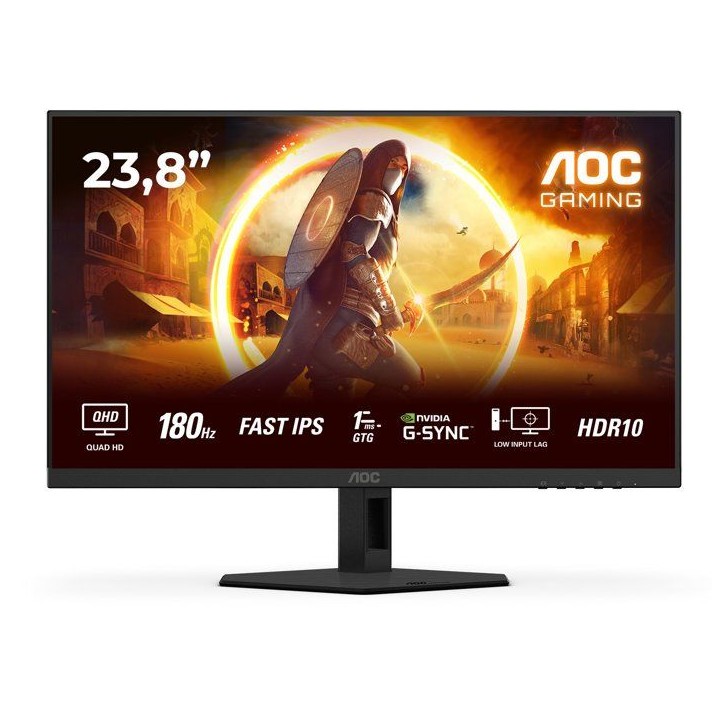 Ecran PC Gamer - AOC - 23,8'' - QHD - 180Hz - Dalle Fast IPS - 0,5ms - Q24G4RE Ecran PC Gamer - AOC - 23,8'' - QHD - 180Hz - Dalle Fast IPS - 0,5ms - Q24G4RE