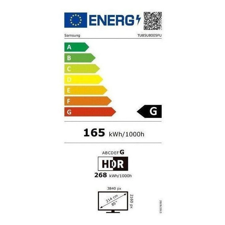 Samsung 85U8005F - TV LED 85 (216 cm) - 4K UHD 3840x2160 - HDR - Smart TV - Gaming Hub - 3xHDMI - WiFi Samsung 85U8005F - TV LED 85 (216 cm) - 4K UHD 3840x2160 - HDR - Smart TV - Gaming Hub - 3xHDMI - WiFi