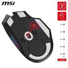 Souris gamer sans fil Bluetooth/2,4 GHz/USB - MSI VERSA PRO Wireless -
