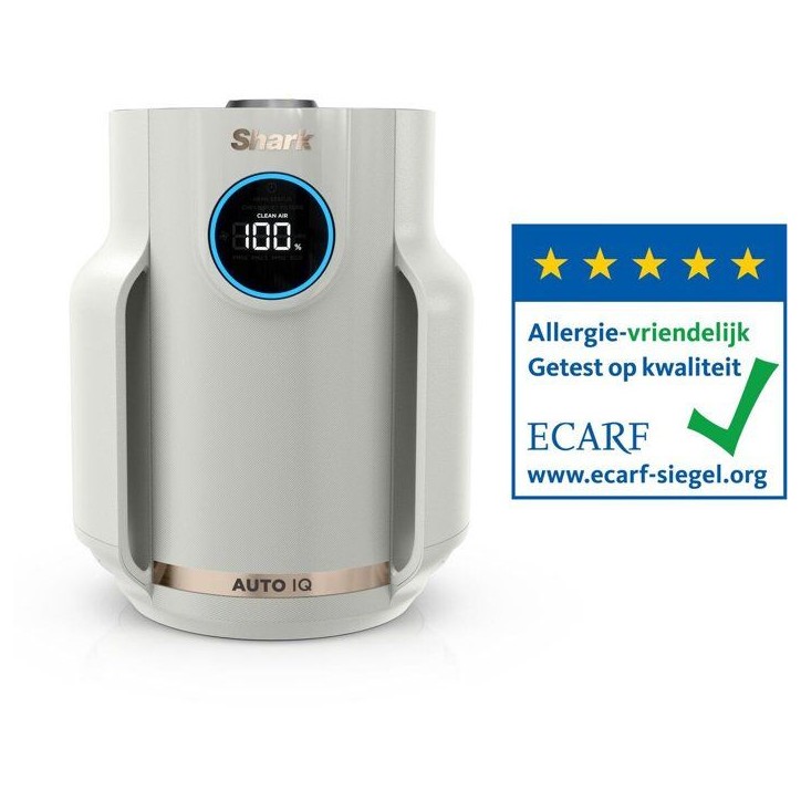 Purificateur d'air - SHARK - NeverChange Mini - Ultra silencieux - 23m2 - Blanc