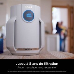 Purificateur d'air - SHARK - NeverChange Mini - Ultra silencieux - 23m2 - Blanc