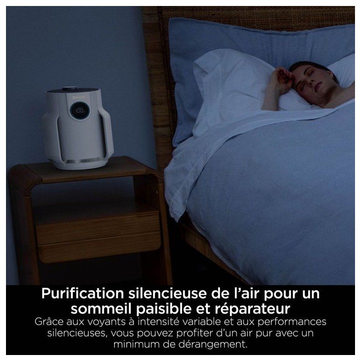 Purificateur d'air - SHARK - NeverChange Mini - Ultra silencieux - 23m2 - Blanc