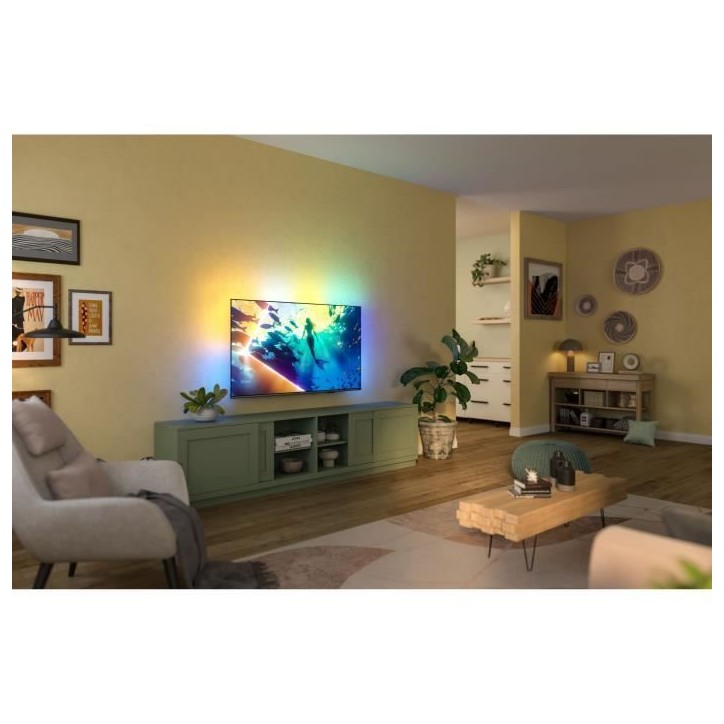 Philips 65PUS8000 Ambilight - TV LED 65 (164 cm) - 4K UHD - HDR10+ - Smart TV - 3xHDMI
