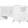 Lit Combiné - 120x60cm - Evolutif en 90x190cm - Babyprice Joy Naturel