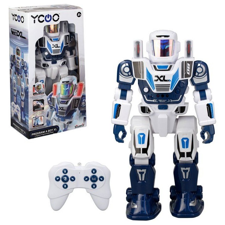Robot radiocommandé - YCOO - Program a Bot XL - Multidirectionnel - 48 actions programmables - LED & Sons - Des 5 ans Robot radiocommandé - YCOO - Program a Bot XL - Multidirectionnel - 48 actions programmables - LED & Sons - Des 5 ans
