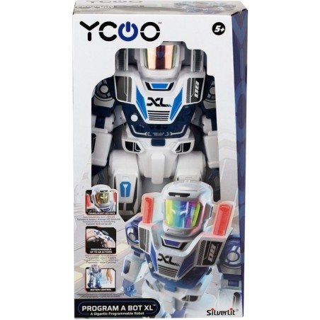 Robot radiocommandé - YCOO - Program a Bot XL - Multidirectionnel - 48 actions programmables - LED & Sons - Des 5 ans