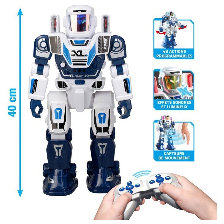 Robot radiocommandé - YCOO - Program a Bot XL - Multidirectionnel - 48 actions programmables - LED & Sons - Des 5 ans Robot radiocommandé - YCOO - Program a Bot XL - Multidirectionnel - 48 actions programmables - LED & Sons - Des 5 ans