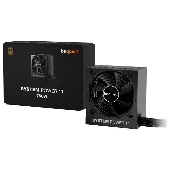 Alimentation PC - BE QUIET! - System Power 11 - 750 W - BP012EU - Fiable et silencieuse Alimentation PC - BE QUIET! - System Power 11 - 750 W - BP012EU - Fiable et silencieuse