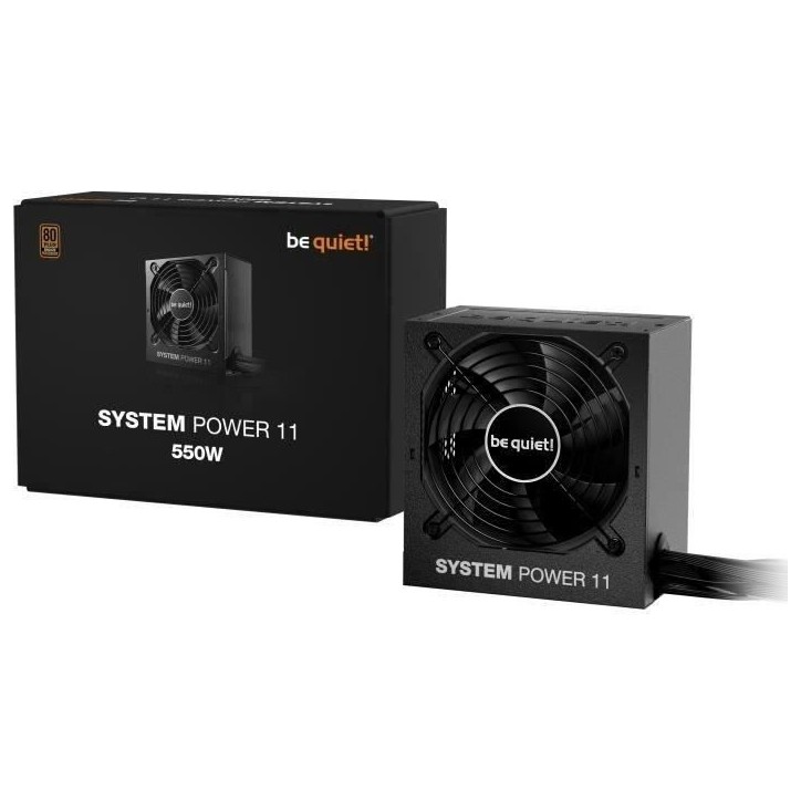 Alimentation PC - BE QUIET! - System Power 11 - 550 W - ATX 3.1 - 80 PLUS Bronze Alimentation PC - BE QUIET! - System Power 11 - 550 W - ATX 3.1 - 80 PLUS Bronze