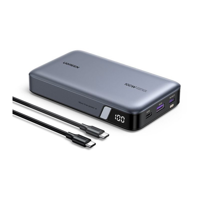 Batterie externe - UGREEN - 20,000 mAh - 100W - Version 2 - Gris