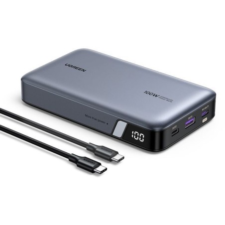 Batterie externe - UGREEN - 20,000 mAh - 100W - Version 2 - Gris