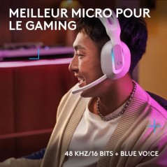 Casque gamer - sans fil - Logitech G - G522 - Lightspeed - Blanc