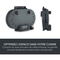 Gaufrier duo - SEVERIN - WA2118 - 1200 W - Formes de coeur - Revetemen