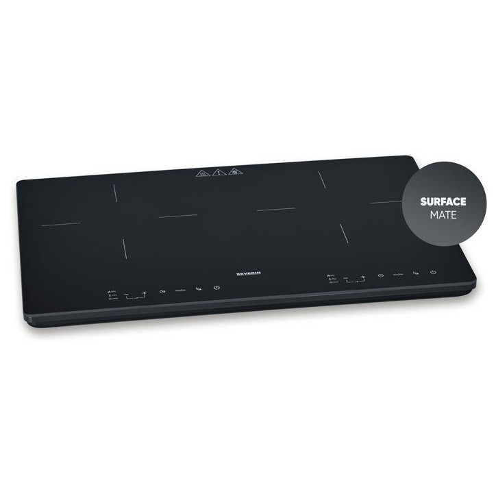 Plaque a induction portable - SEVERIN - 2 foyers - 60,0 x 38 x 4,2 cm - Noir - DK1033 Plaque a induction portable - SEVERIN - 2 foyers - 60,0 x 38 x 4,2 cm - Noir - DK1033