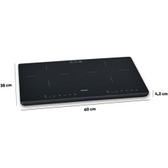 Plaque a induction portable - SEVERIN - 2 foyers - 60,0 x 38 x 4,2 cm
