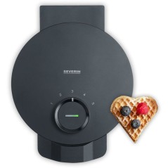 Gaufrier solo - SEVERIN - WA2116 - 1200 W - Formes de coeur - Reveteme