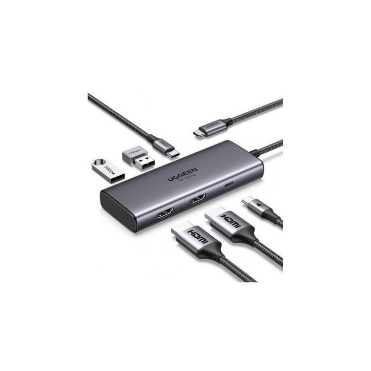 Hub USB-C 7 en 1 - UGREEN - Gris Hub USB-C 7 en 1 - UGREEN - Gris