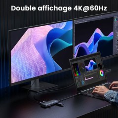 Hub USB-C 7 en 1 - UGREEN - Gris