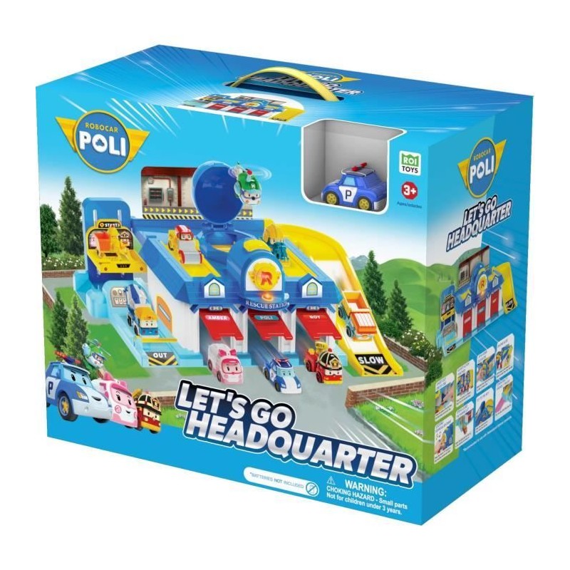 Playset QG - Garage mini véhicules - SILVERLIT - 1 véhicule inclus -