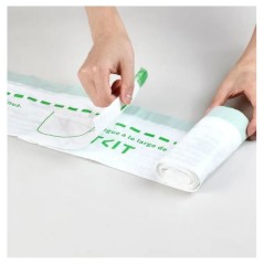 Lot de 5 rouleaux de 20 sacs poubelle - PETKIT - 8 L - Pour litiere automatique PETKIT PURAMAX 2 - Vert