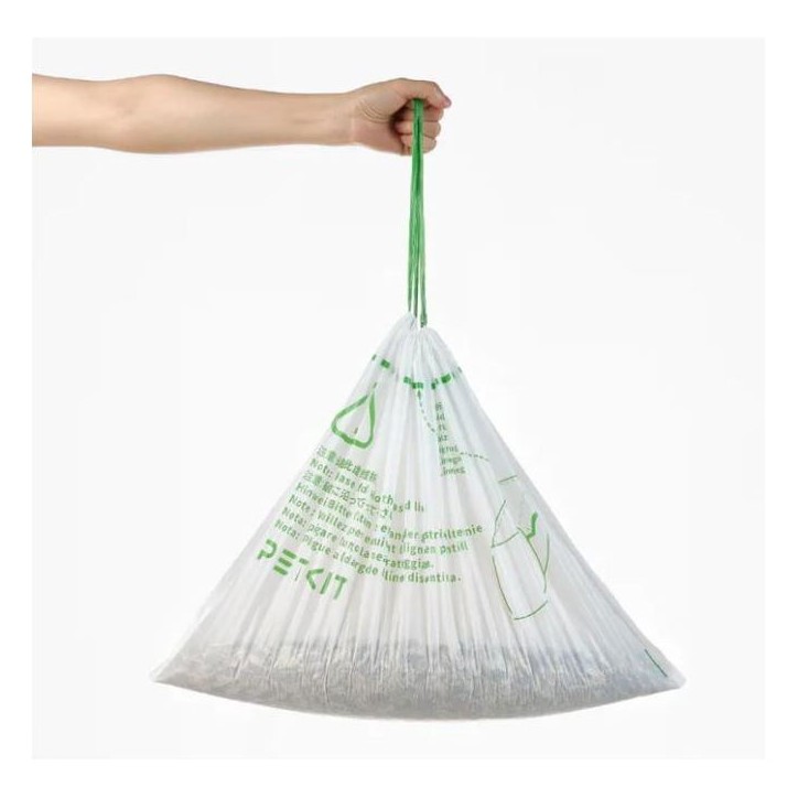 Lot de 5 rouleaux de 20 sacs poubelle - PETKIT - 8 L - Pour litiere automatique PETKIT PURAMAX 2 - Vert Lot de 5 rouleaux de 20 sacs poubelle - PETKIT - 8 L - Pour litiere automatique PETKIT PURAMAX 2 - Vert