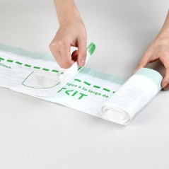 Lot de 5 rouleaux de 20 sacs poubelle - PETKIT - 8 L - Pour litiere au