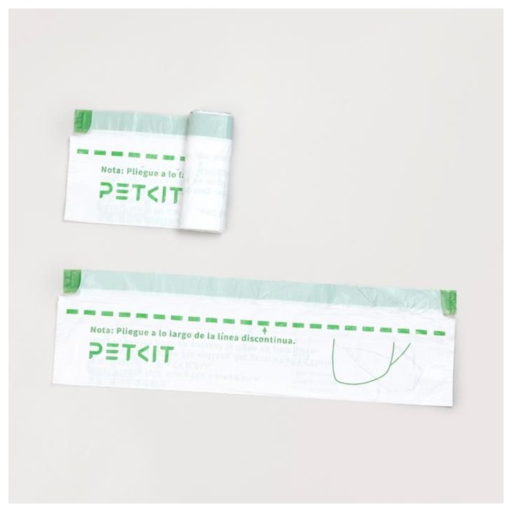 Lot de 5 rouleaux de 20 sacs poubelle - PETKIT - 8 L - Pour litiere automatique PETKIT PURAMAX 2 - Vert Lot de 5 rouleaux de 20 sacs poubelle - PETKIT - 8 L - Pour litiere automatique PETKIT PURAMAX 2 - Vert