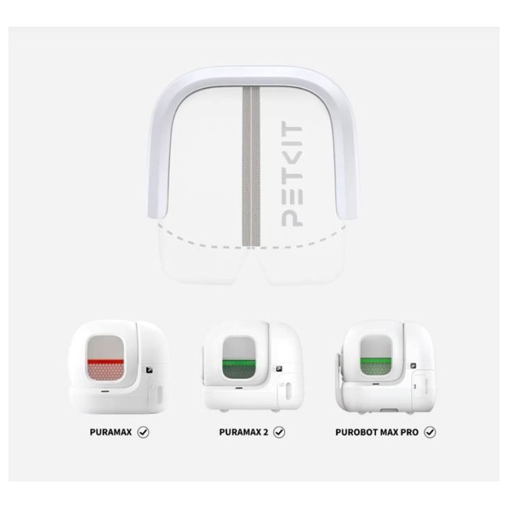Rideau magnétique - PETKIT - 2.0 - Pour litiere PURAMAX & Purobot Max - Blanc Rideau magnétique - PETKIT - 2.0 - Pour litiere PURAMAX & Purobot Max - Blanc