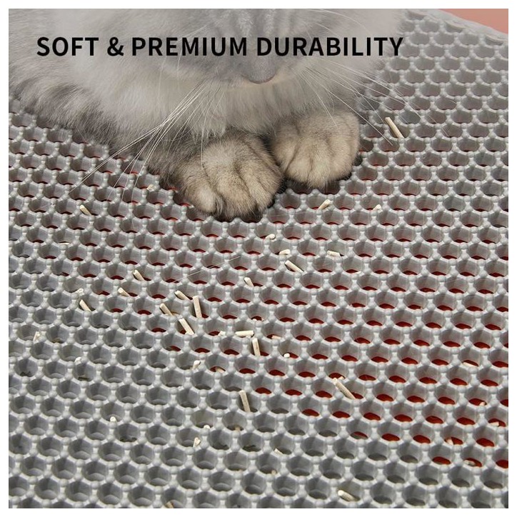 Tapis extérieur - PETKIT - Pour litiere PURAMAX & Pura X - Gris / Orange Tapis extérieur - PETKIT - Pour litiere PURAMAX & Pura X - Gris / Orange