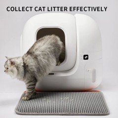 Tapis extérieur - PETKIT - Pour litiere PURAMAX & Pura X - Gris / Ora