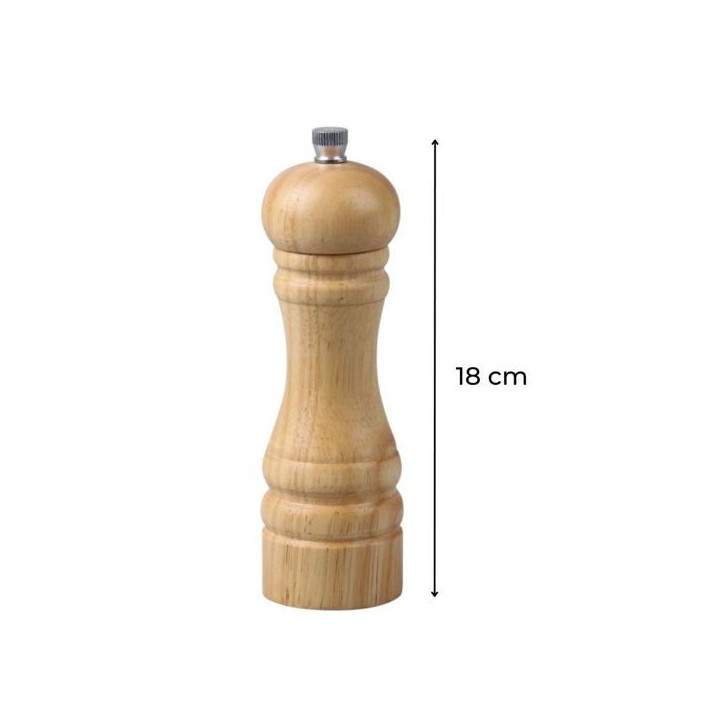 Ensemble de 2 Moulins a poivre manuel - FACKELMANN - FM Professional Divers - Couleur bois - 18 cm Ensemble de 2 Moulins a poivre manuel - FACKELMANN - FM Professional Divers - Couleur bois - 18 cm