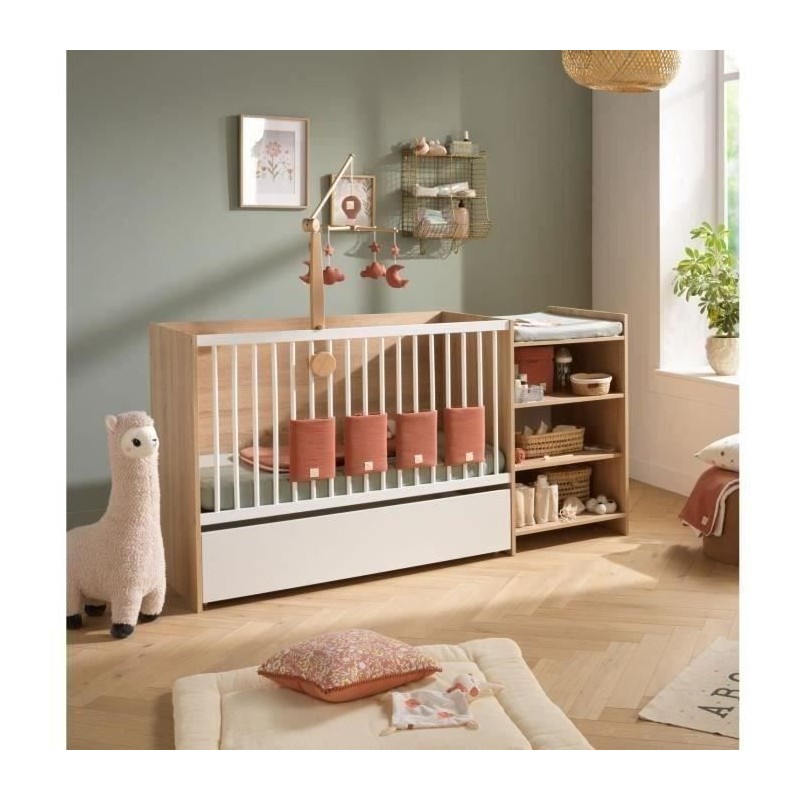 Lit bébé combiné - 120x60cm - Evolutif en 90x190cm - Babyprice Up - Lit bébé combiné - 120x60cm - Evolutif en 90x190cm - Babyprice Up -
