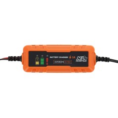 Chargeur batterie auto - XLPT - 1A - 20W - 12V - 3 m - Inclus câble détachable avec cosses a oeillet et crocodile